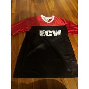 Chalkline WWE ECW Men's Red Black Mesh Jersey Wrestling‎ Sz M